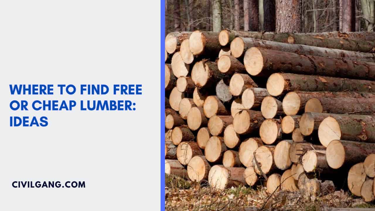 Where to Find Free or Cheap Lumber: Ideas