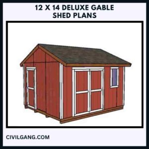 12 x 14 Deluxe Gable Shed Plans