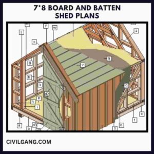 7*8 Board and Batten Shed Plans