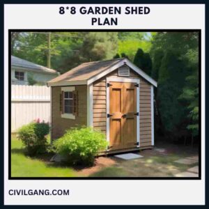8*8 Garden Shed Plan