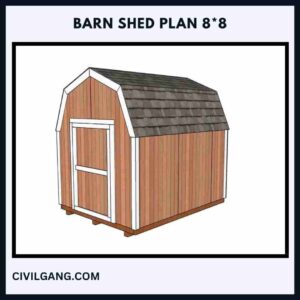 Barn Shed Plan 8*8