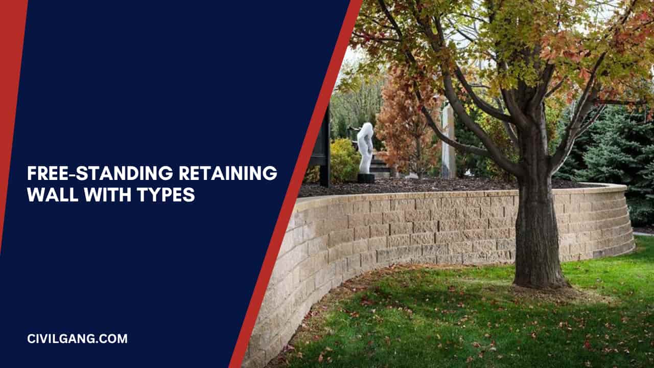 Free-Standing Retaining Wall with Types