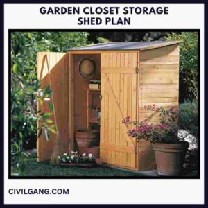 Garden Closet Storage Shed Plan