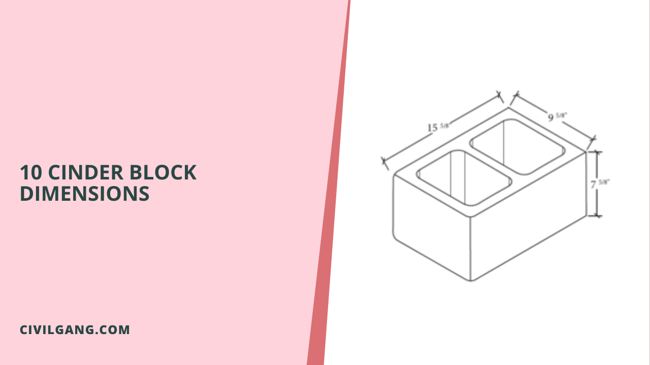 10 Cinder Block Dimensions
