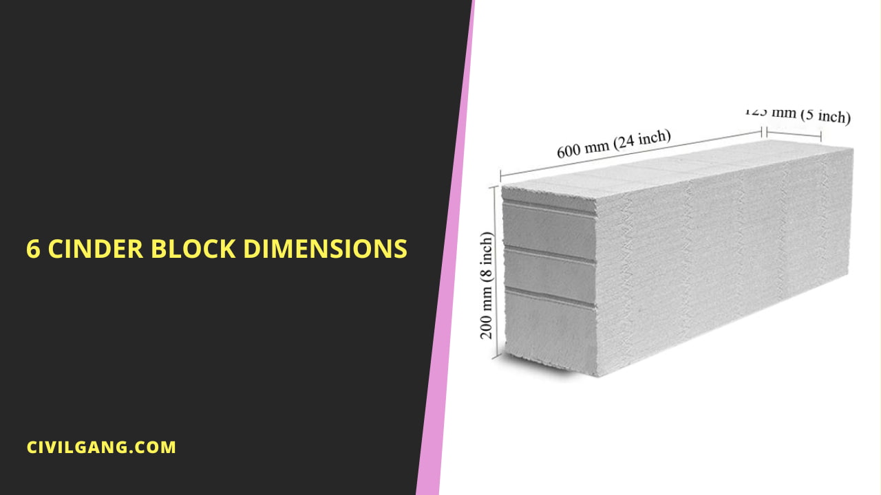 6 Cinder Block Dimensions