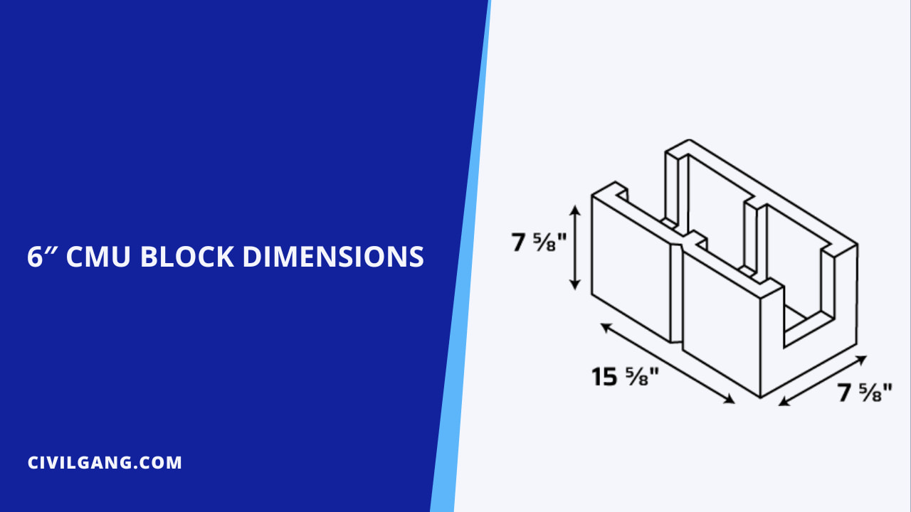 6″ Cmu Block Dimensions