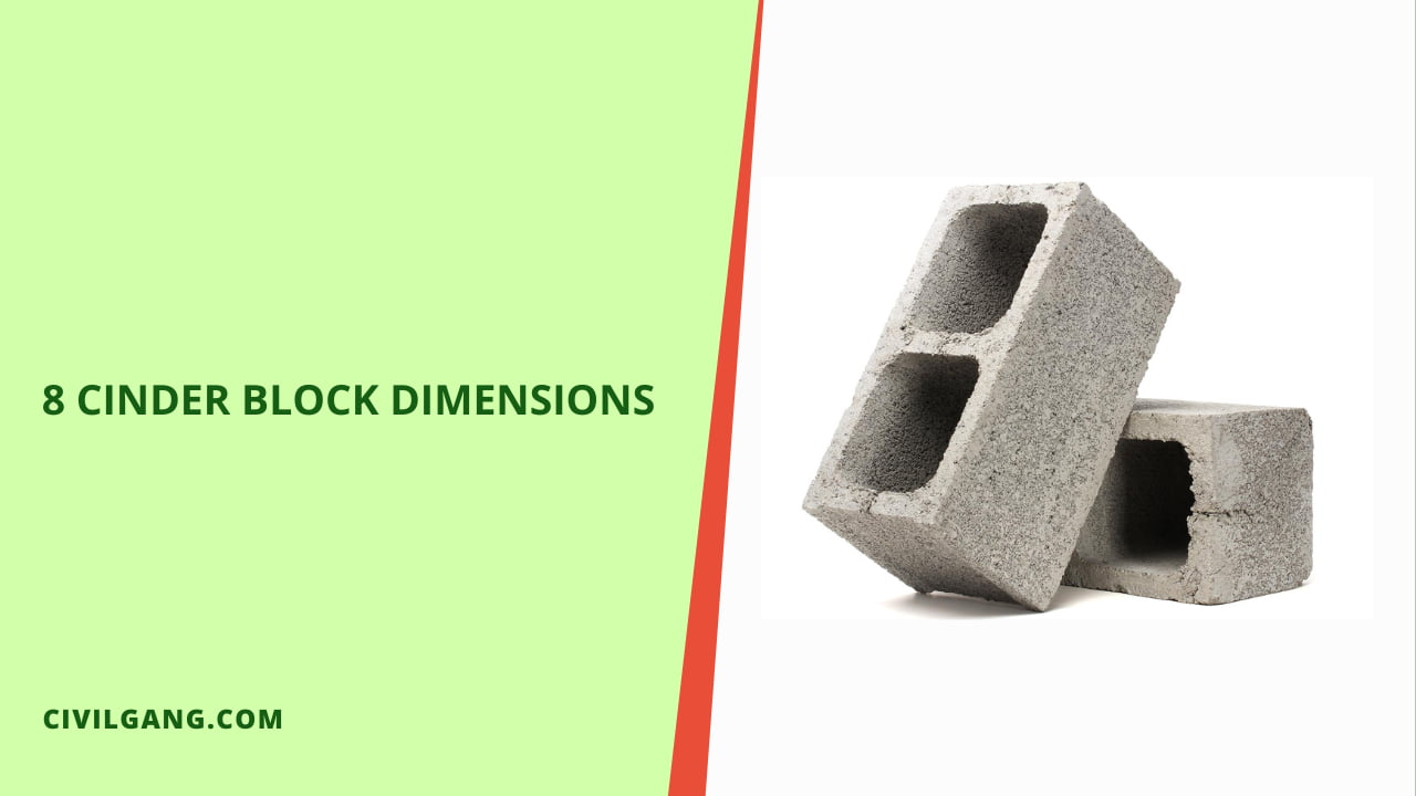 8 Cinder Block Dimensions