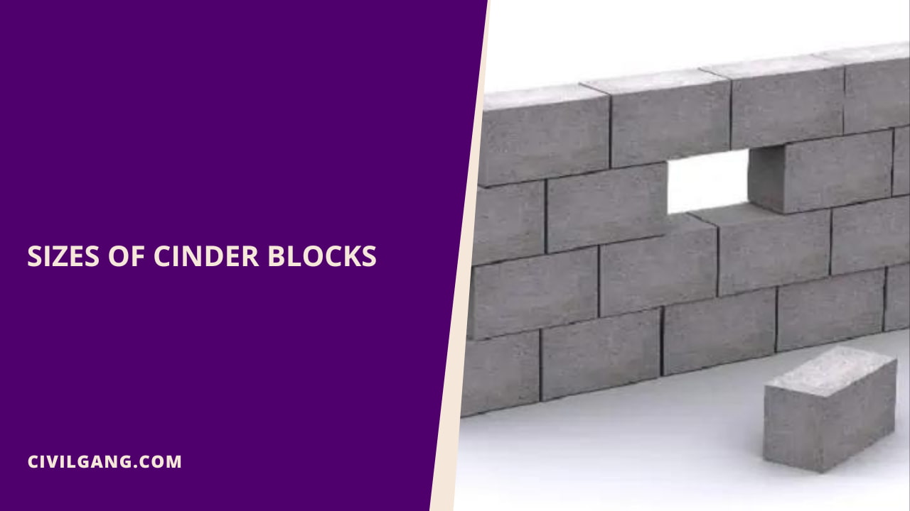 Sizes of Cinder Blocks