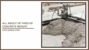 all about of Yard of Concrete Weight