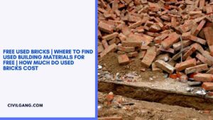 Free Used Bricks | Where to Find Used Building Materials for Free | How Much Do Used Bricks Cost |