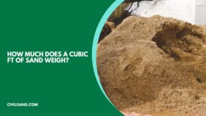 How Much Does a Cubic Ft of Sand Weigh?
